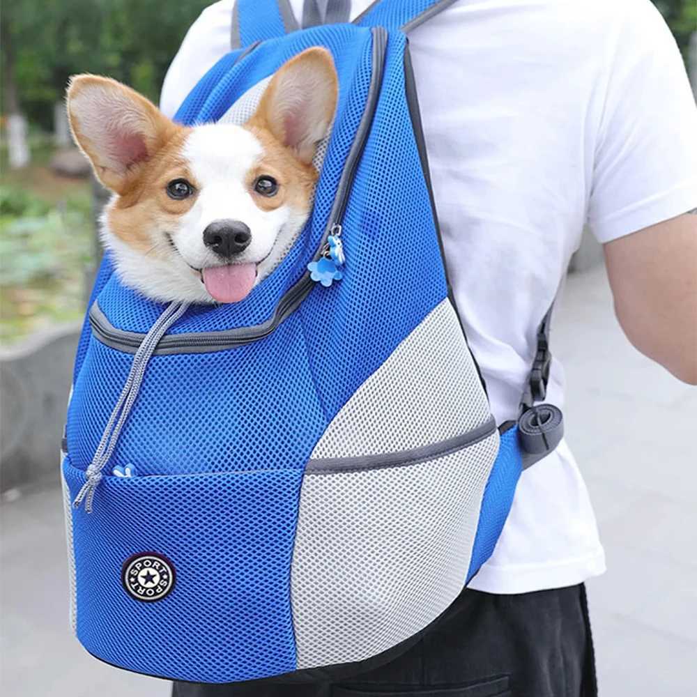 Others Dog Carrier Dog Carrier Backbag Travel Breathable Pet Dogs Bag Carrying Outing Double Shoulder Pets Backpacking Carrier with Chihuahua Puppy H2
