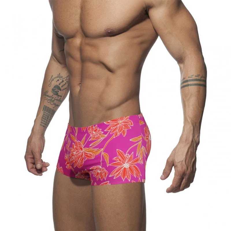 Low Waist Swimsuit Printed Shorts 2023 Push Pad Mens Bikini Bottoms Summer Fashion Swimwear Beachwear Surfing At Sea W250214