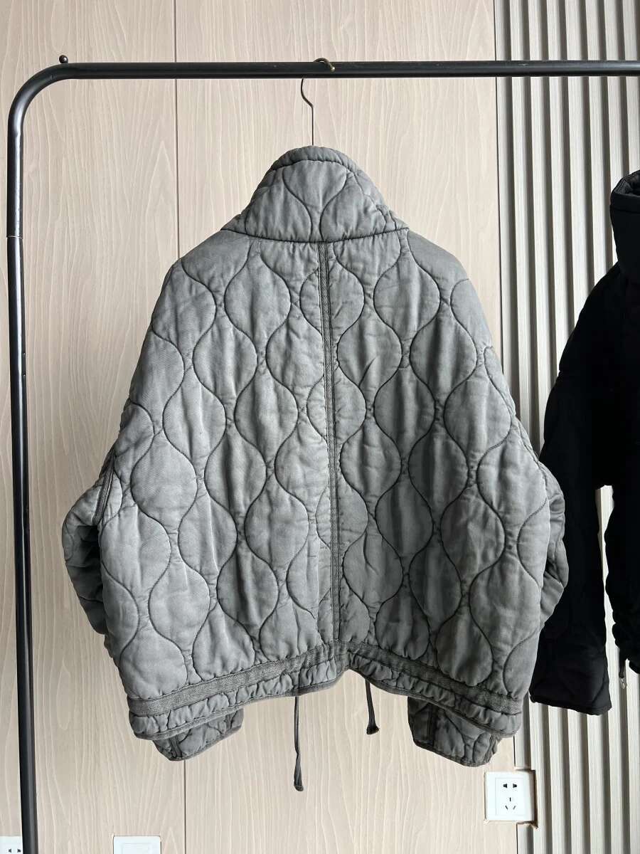 ETJ Autumn/Winter 2024 New traf Women's Wash Lyocell soft high collar clip cotton jacket ZW series loose coat