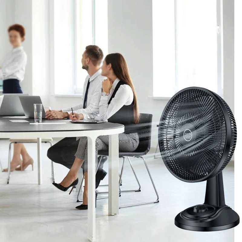 Fans Solar Energy Electric Fan AC/DC Rechargeable Table Fan Outdoor 10000mAH battery Home Office Cooling Air Fan Household Desk w250324