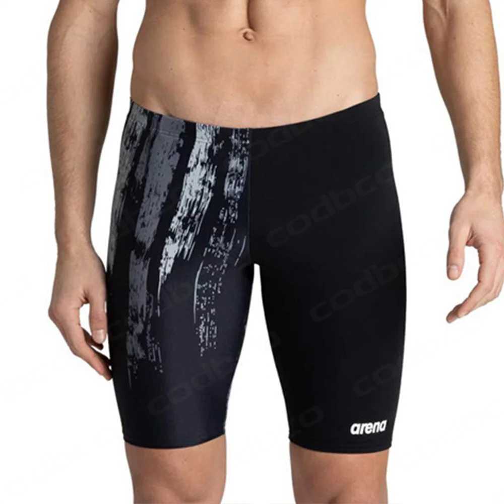 Summer Mens Team Color Swim Jammer Athletic Training Swimsuit Short Bathing Suit Swimming Trunks GYM Beach Surfing Tight Shorts W250214