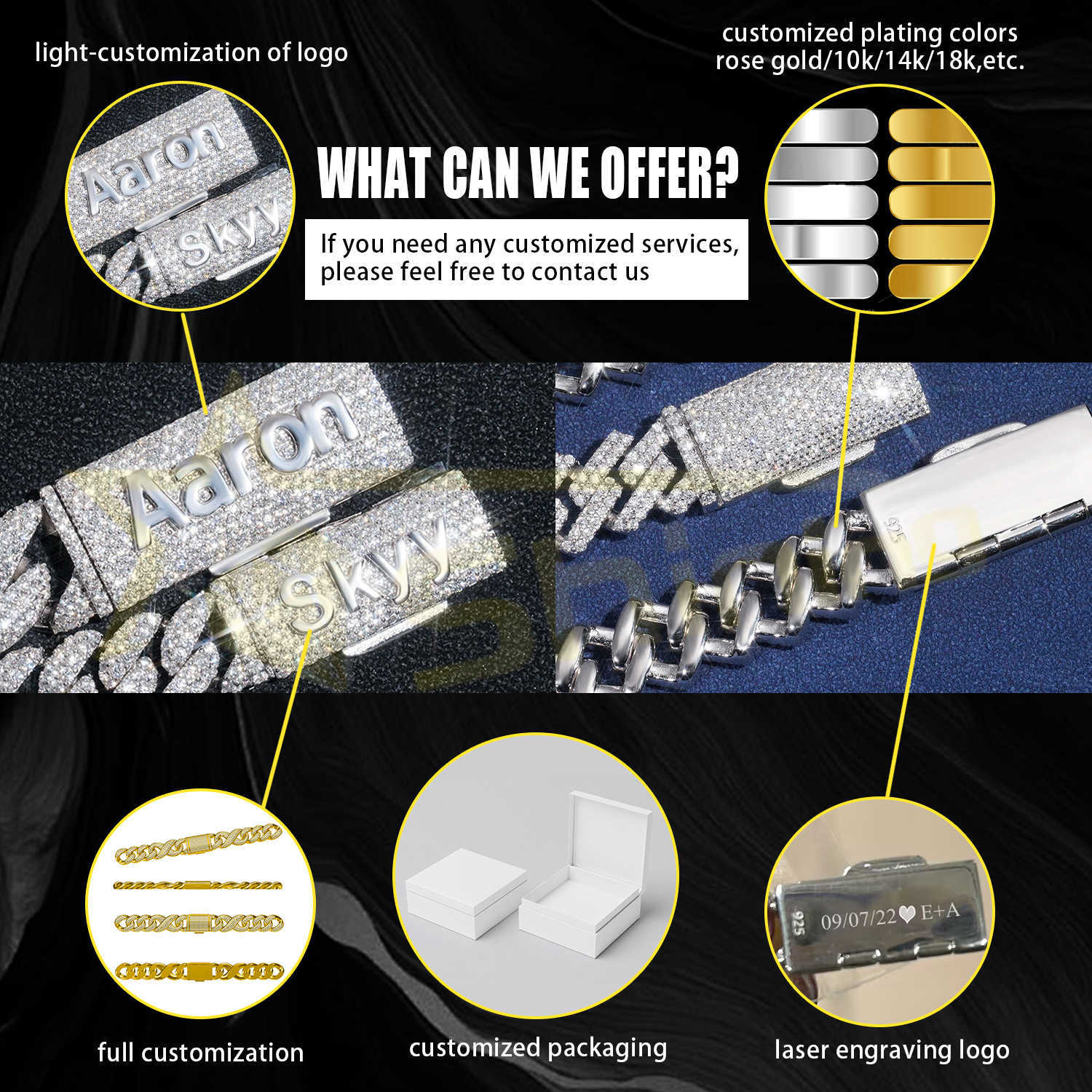 Hot Selling Hip Hop Jewelry 6mm 8mm 10mm Sterling Silver 925 14K Gold Iced out Cuban Link Bracelet Moissanite cuban bracelet
