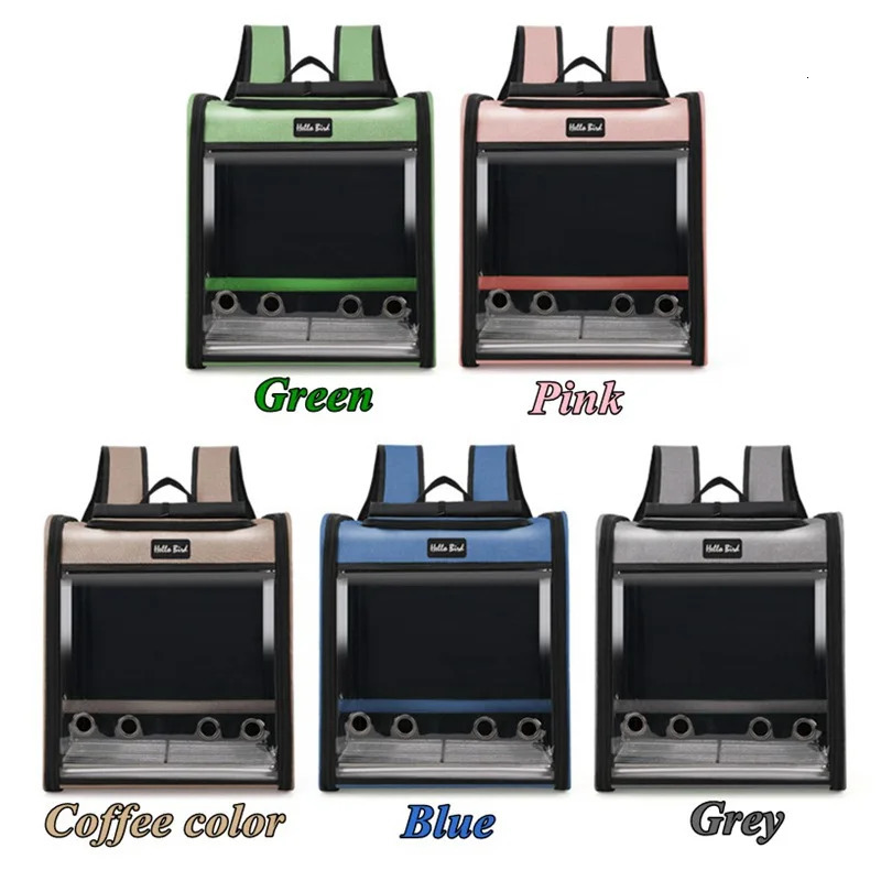 Parrot Backpack Bird Carry Cage s Bag Travel Set Pet Bird Breathable Double-shoulder Backpack Outgoing Travel Cage 250206