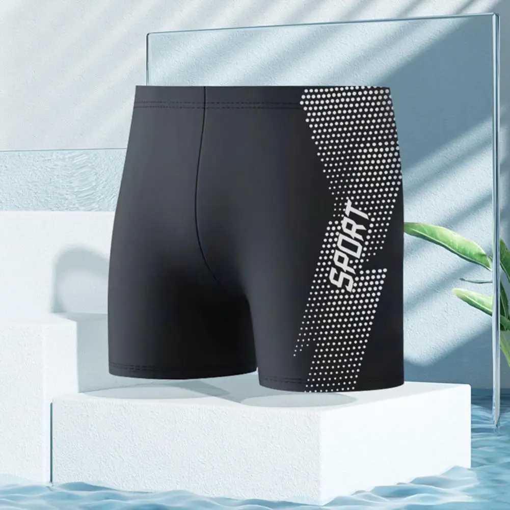 Men Swimming Shorts Quick-drying Swimming Trunks Quick Dry Mens Swimming Trunks with High Waist Elasticity Plus Size for Hot W250214