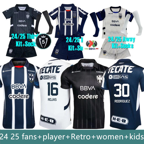 Sergio Ramos 25 26 Monterrey CANALES Soccer Jerseys 2025 2026 Rayados R.FUNES MORI E.AGUIRRE MEZA R.AGUIRRE ROMO G.BERTERAME V.GUZMAN men and kids Soccer shirt