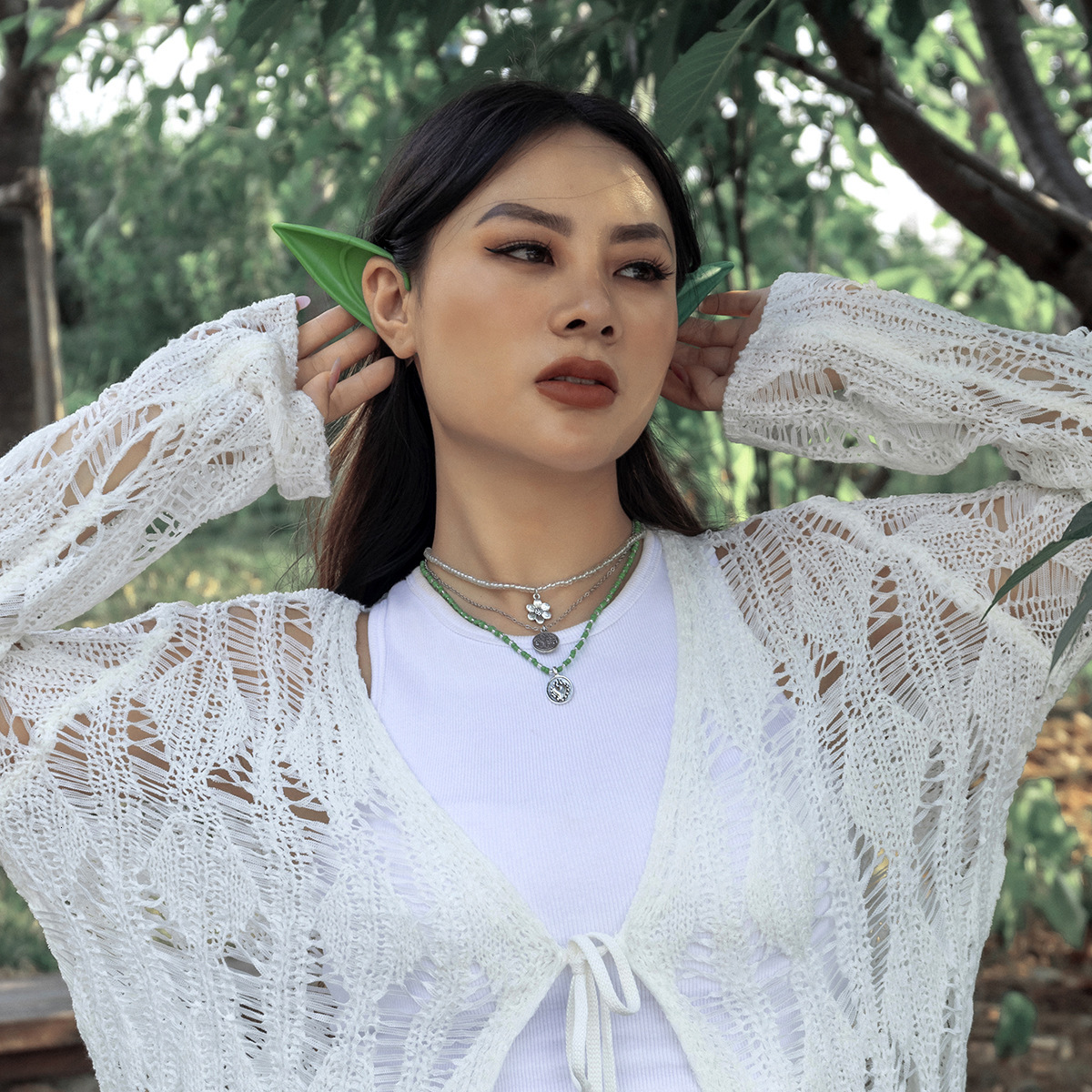 designer Woman Jewelry Beaded Rice Bead Chain with Countryside Ethnic Style Geometric wer fashion Pendant Necklace