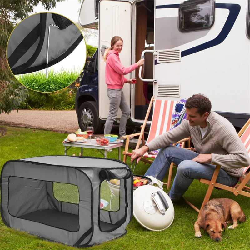 Others Dog Carrier Dog Carrier Bag Foldable Pop Up Dog Travel Crate Cat Pet Carriers Dog Travel Bags For Small Dogs Cats Kennel Tent Cage Outdoor H250