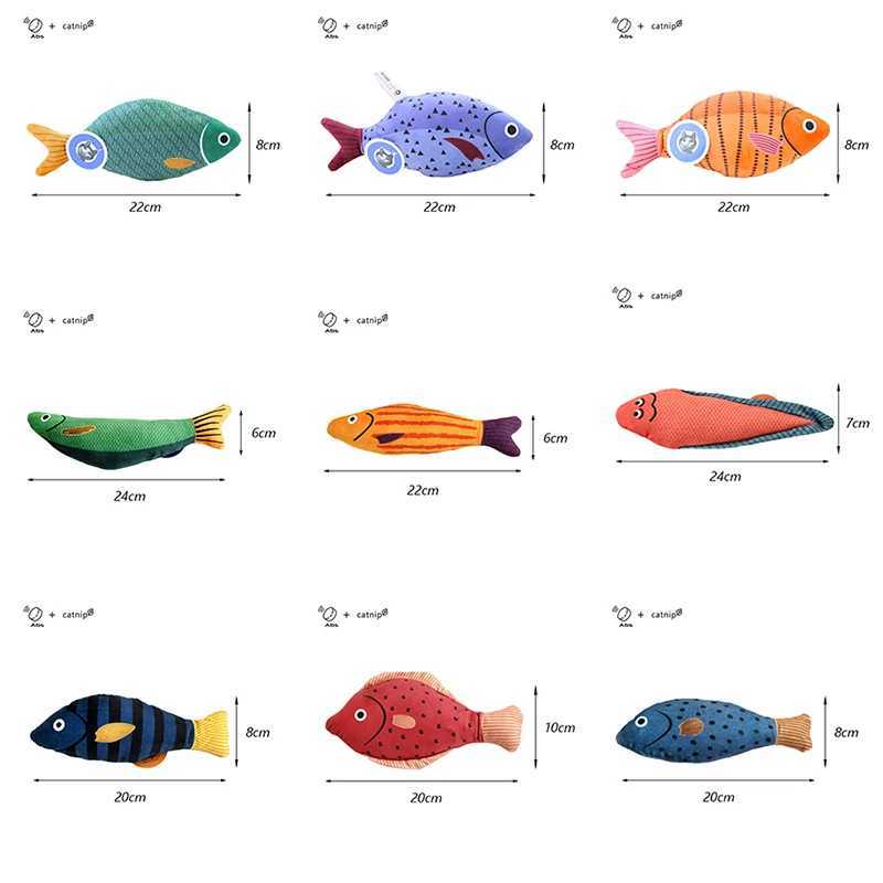 Squeaky Sea Fish Shape Sphynx Cat Toy Caip Plush Stuffed Pet Toys for Cats Gotas Kitten Kedi Funny mascotas Play AccessoriesT250214