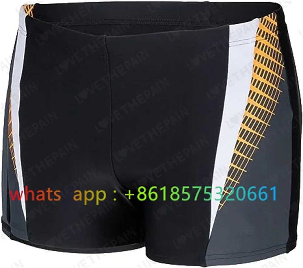 Mens swimming and surfing shorts swimsuit pants professional summer beach tight shorts quick drying surfing sports swimsuit W250214