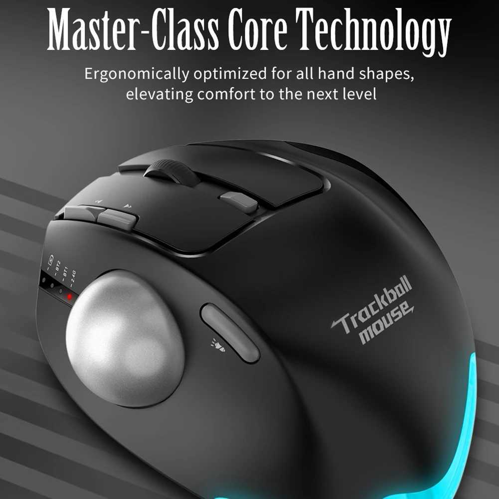 Mice For ZELOTES Wireless Mouse 8 Buttons 4800DPI 5 Level Mouse Three Mode 2.4G+BT+Wireless Mouse for PC Computer Gamer Accessories z250213