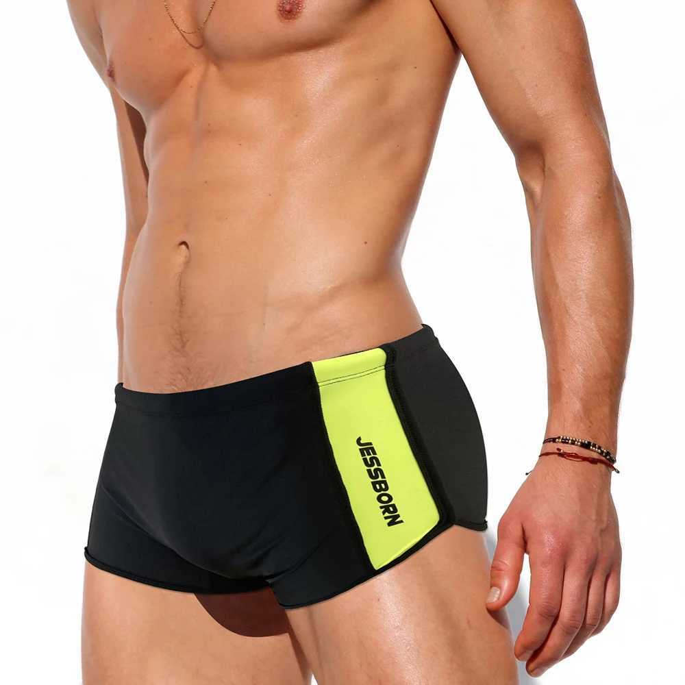 Sexy side split mens swimsuit nylon quick drying swimsuit sports swimsuit fashionable mens summer beach surfboard shorts W250214