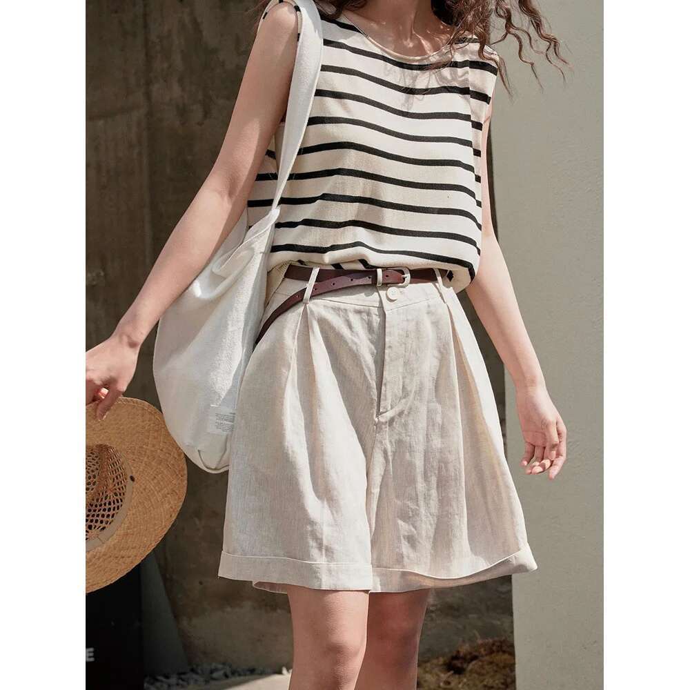 Summer Korea Style Lazy En Curled Shorts Wide Leg Loose Slim Casual Hot Pants For Women