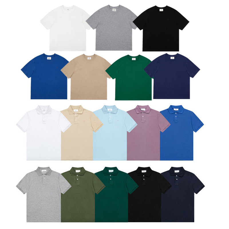 Mens Polo Shirts Designer Tshirt Business Sports Golf T Shirt Paris Fashion Streetwear Luxury Small Heart Clothes France High Street Casual Pure Cotton Tees