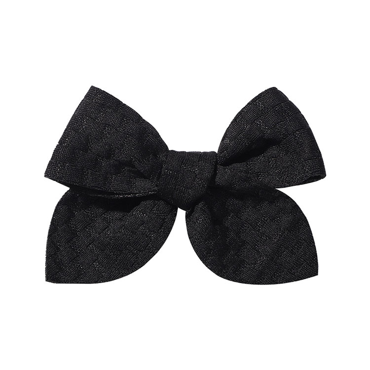 Children's Ribbon Hair Clips Wholesale 3.3 Inch Solid Color Handmade Girls Bow Hair Accessories Fashionable Cute Kids Headdress LA084