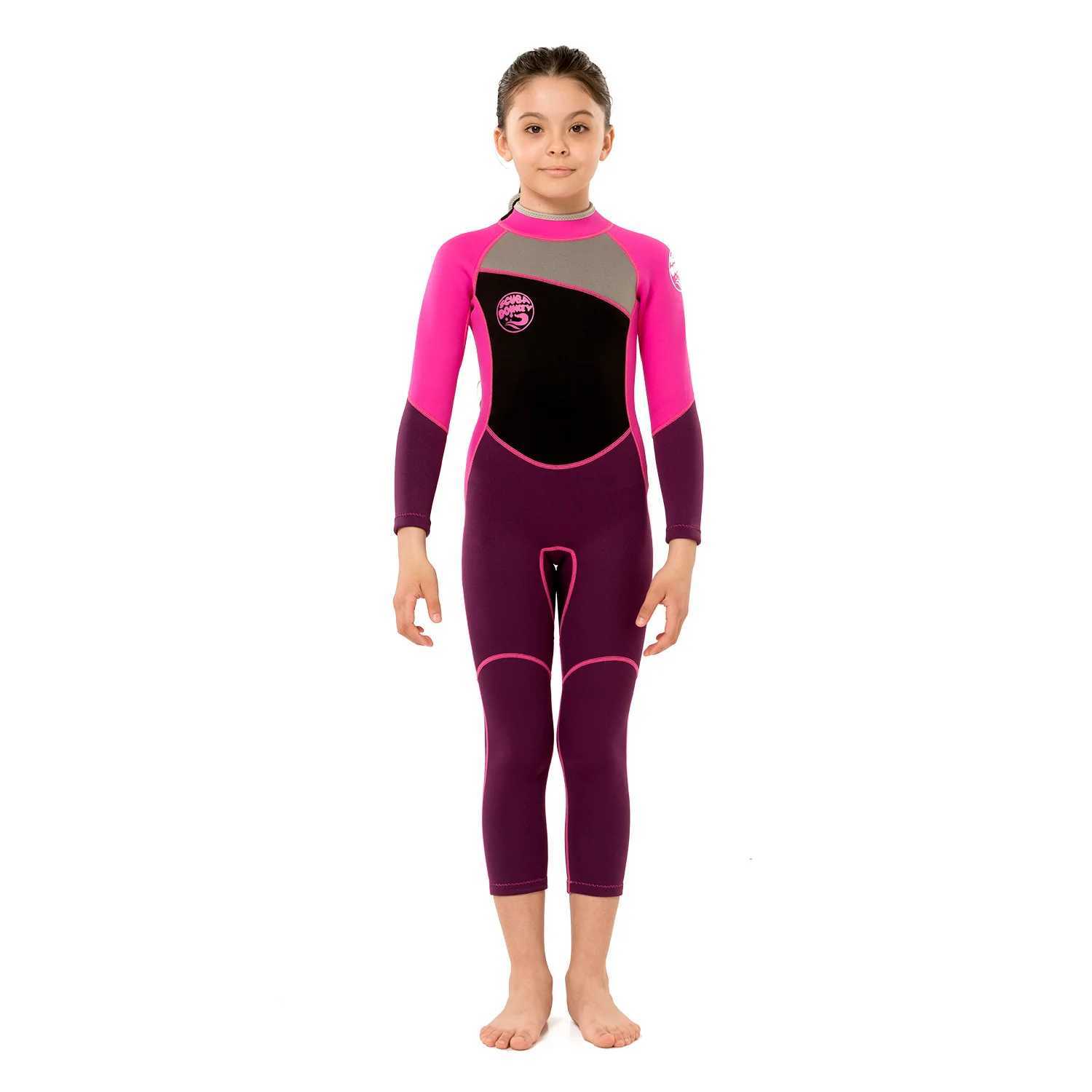 2.5MM Scuba UnderWater Hunting Spearfishing Snorkeling Diving Suit Children Full Body Neoprene Surfing Kayaking Drifting WetSuit Z250214