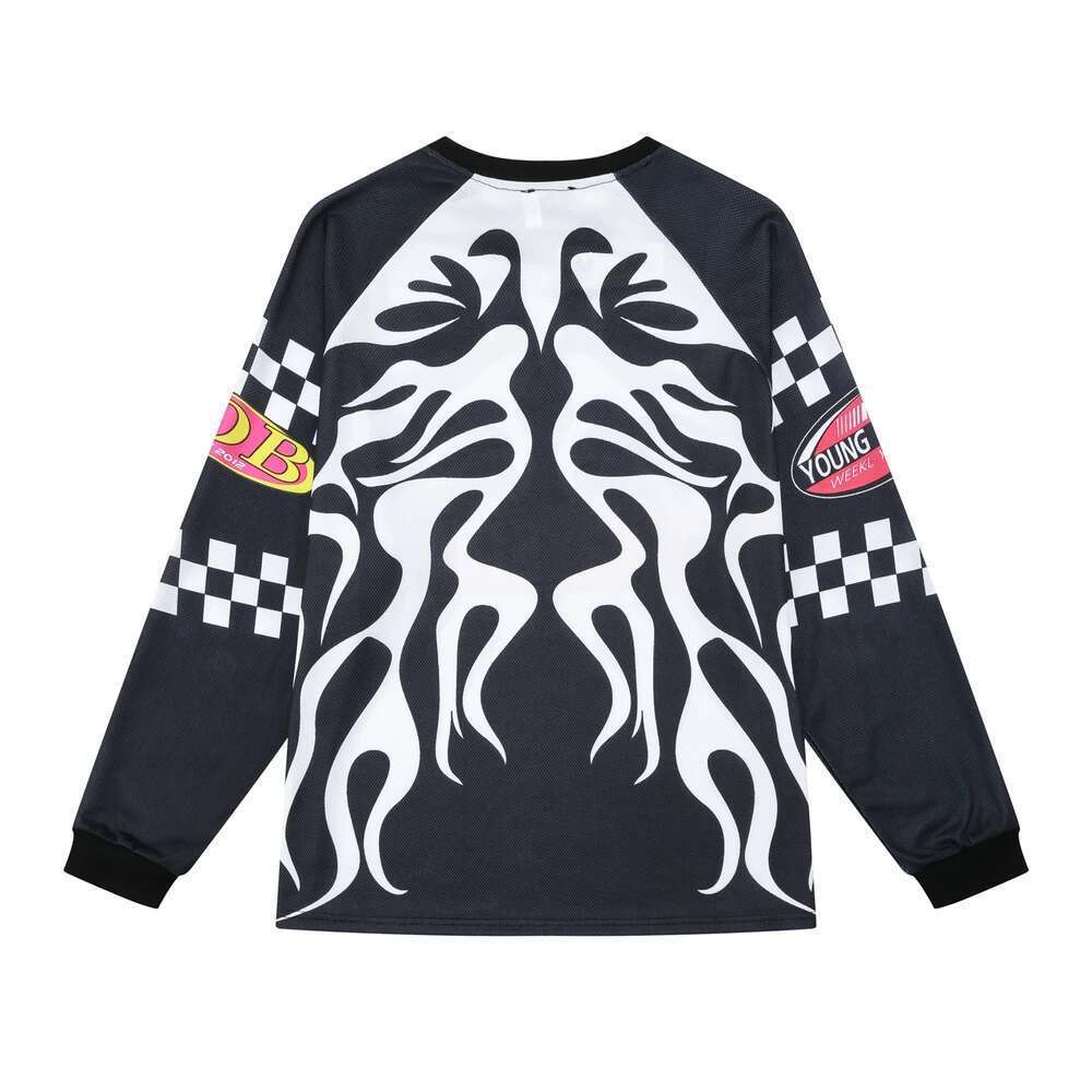 Streetwear Totems Sports Mens Baseball Shirts Long Sleeve Breathable Casual Fall Tshirts Crew Neck Baggy Loose Top Tees Oversize