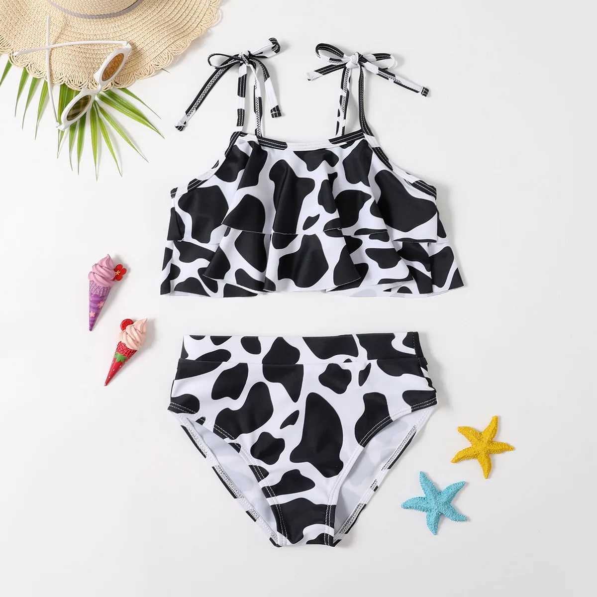 Girls Swimsuit Summer One Piece Bathing Suit Baby Swimwear Kids Girl Bikini Sets Childrens Swimming Clothes Beachwear Z250214