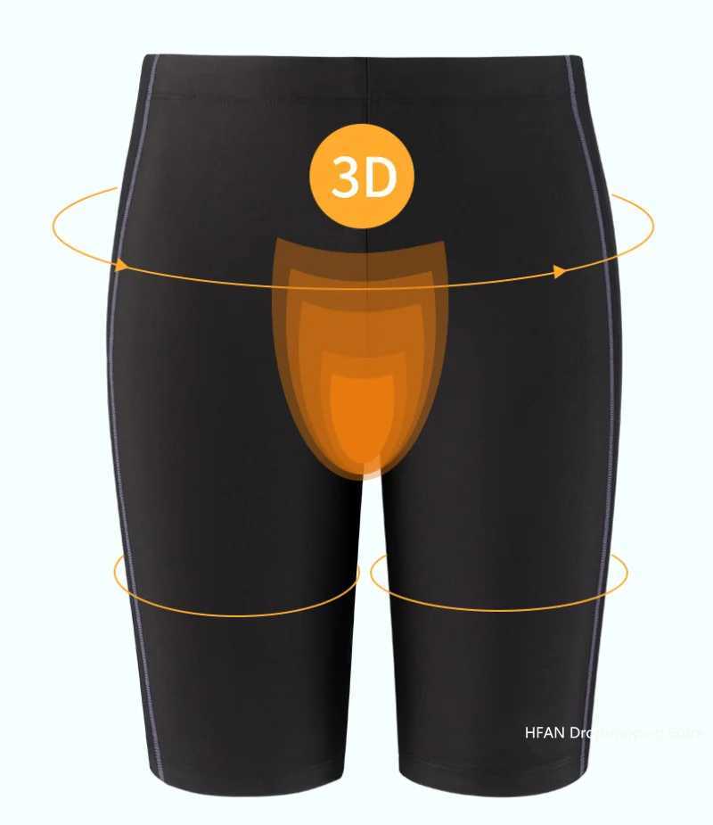 New Swimsuit Mens Swimming Trunks Sexy Swimwear Quick-dry Boxer Shorts Tight Swim Trunks W250214