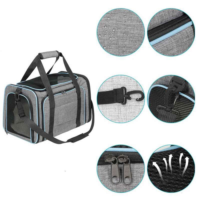 Dhpet Pet Backpack Outing Portable Hand-held Large Capacity Two Small