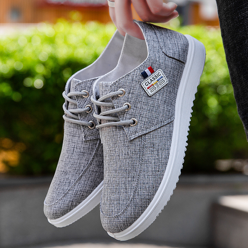 High Quality Canvas New Design Men's Korean Version Shoes Outdoor Fashion Casual Board Low Top Board Shoes Breathable Old Beijing Cloth Shoes Men