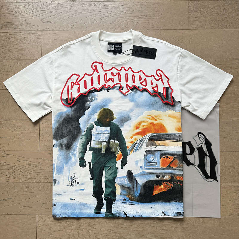 Trendy Skeleton Rock Band Washed Black Short Sleeve T-shirt, Couple Matching Style