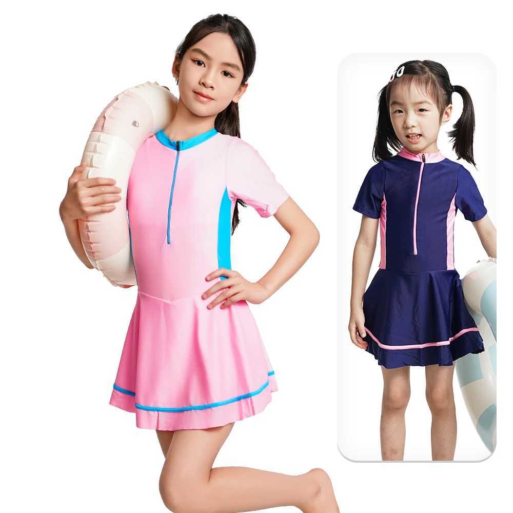 Fashion Swimwear Cute Summer Kids Girl One-piece Suits Breathable Swimming Clothes Swimsuits Summer Professional Swimming Suit Z250214