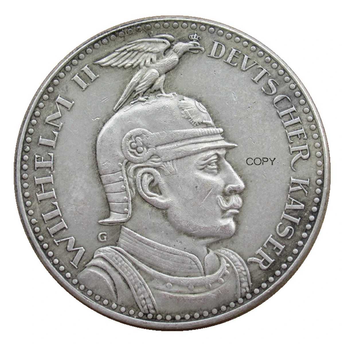 Reproduction Germany 5 Mark 1913 Silver Plated Decorative Commemorative Coin W250207