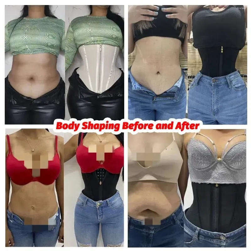 Women's Shapers Shaping Corset Binder Waist Trainer Body Shaper Reducing Girdles Tummy Slimming Faja Colombian Shapewear Women Corrective