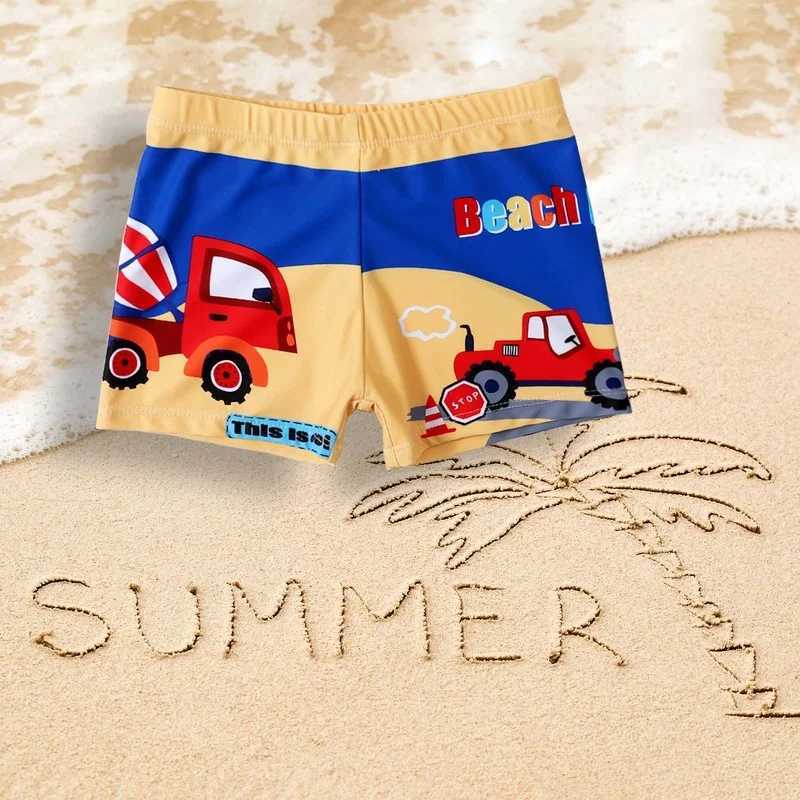 Swimming Trunks For Boys Shark Trunks Swimsuit 2-9Y Childrens Swimwear Kids Trunk Shark Beachwear Boys Bathing Suit W250214