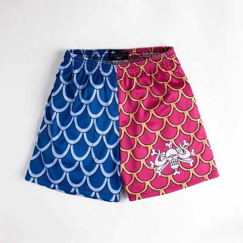 Anime Shorts Men Devil Fruit Manga Sports Shorts to Gym Fitness 3D Print Bermuda Masculina Quick Dry Mesh Oversized Board ShortsXJ250213
