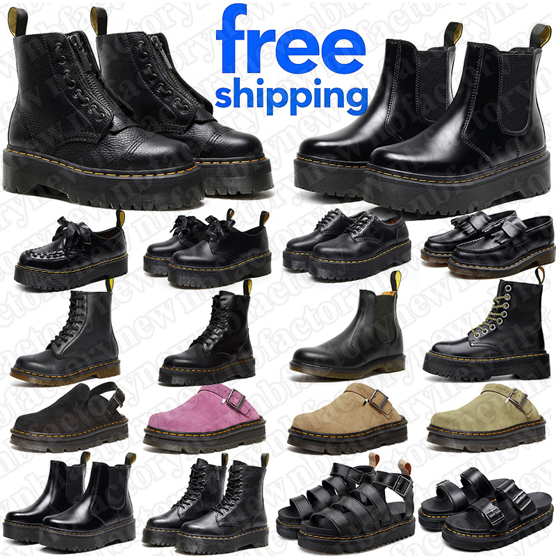 free shipping designer boots sandals shoes doc martins black white pink brown mens womens booties sneakers winter knee high Half Ankle platform boot outdoor