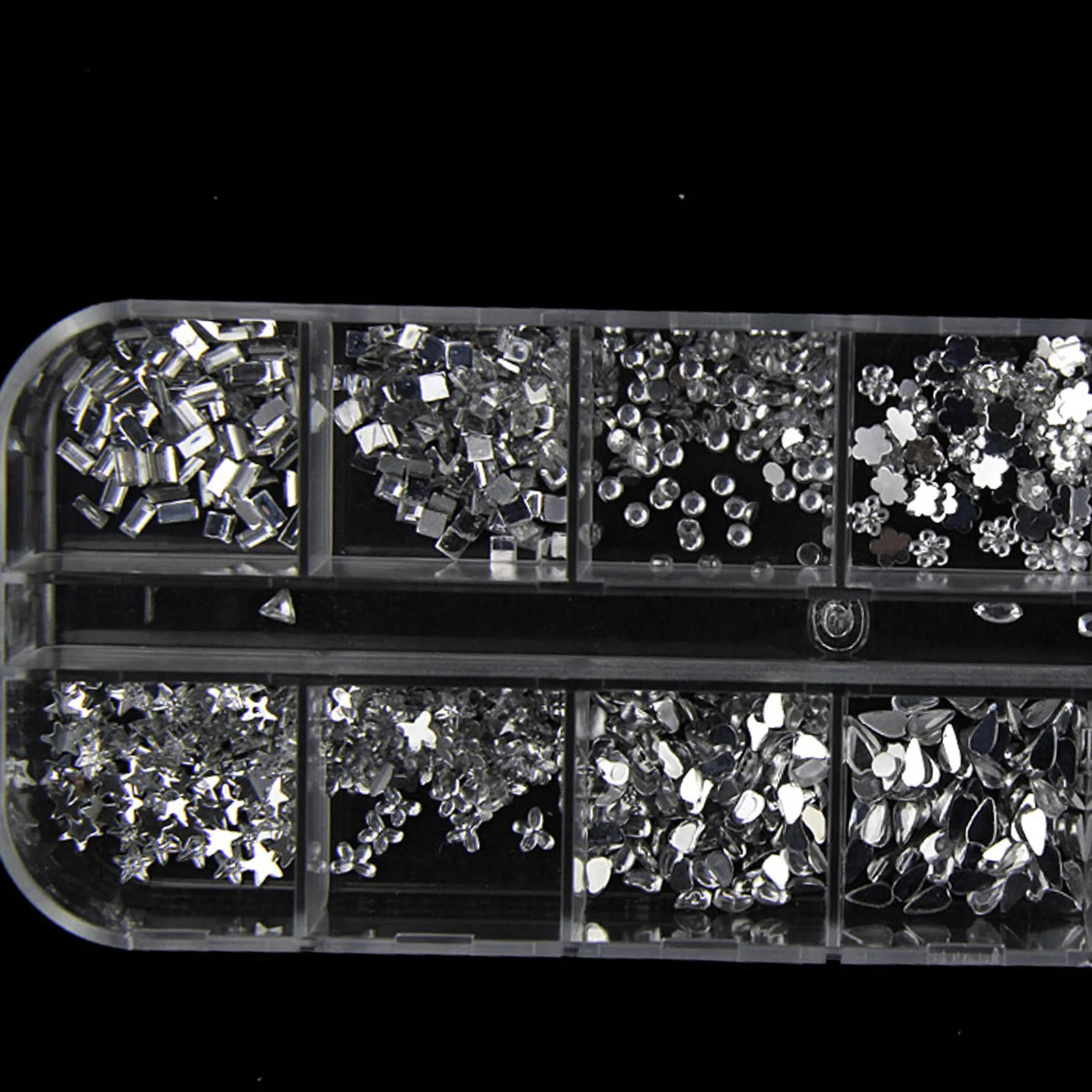 Nail Art Crystal Rhinestone Resin Pentagram Butterfly 3D Decorations DIY Salon Nail Art Manicure Tools MIAO-US 250214