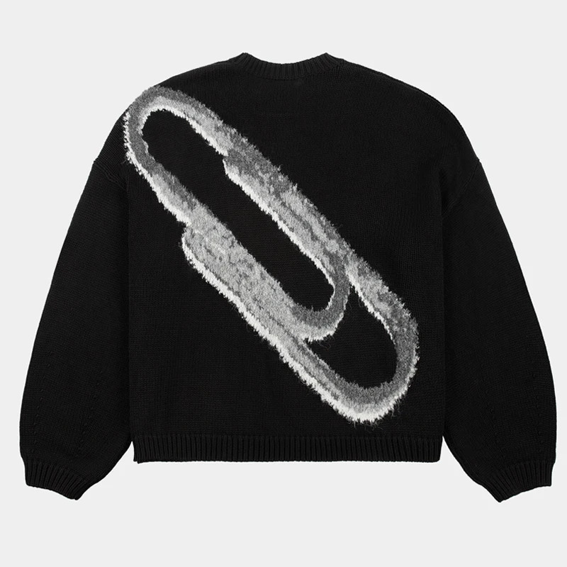 selling punk pattern mens and womens loose retro knitted sweater Gothic fashion retro winter hip-hop street style Y2K 250211