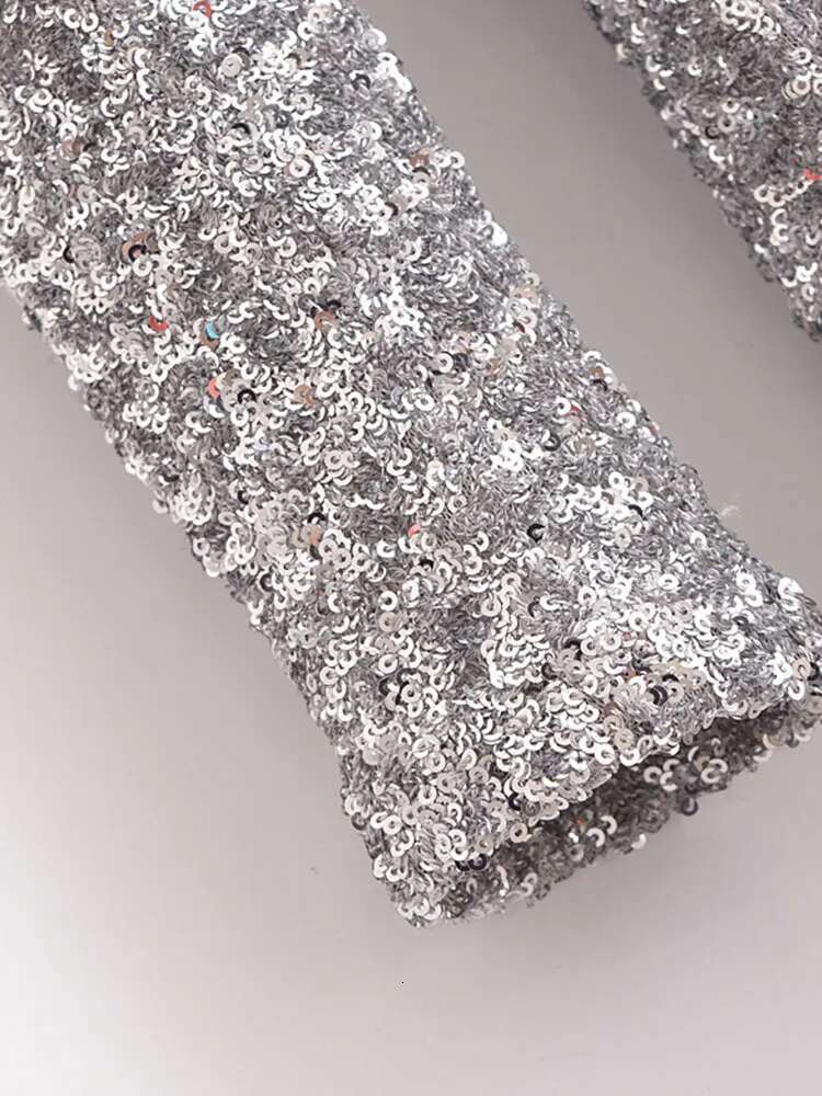 2025 Women's Sequin Mini Dress Fashion Long Sleeve Elegant Short For Women Sexy Backless Party Dresses