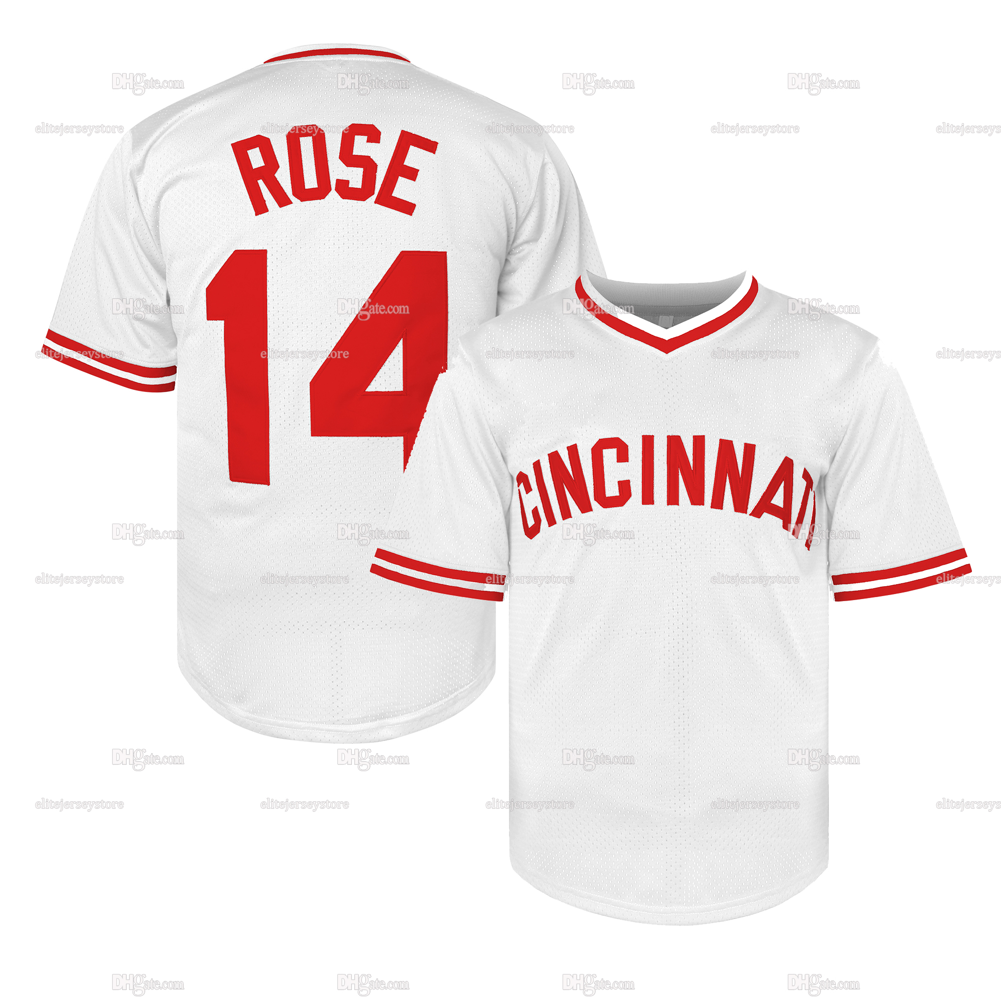 In Stock Elly De La Cruz Pete Rose Bench Ken Griffey Jr Throwback Baseball Jersey 100% Stitched Fast Shipping Embroidered Letter Number Design