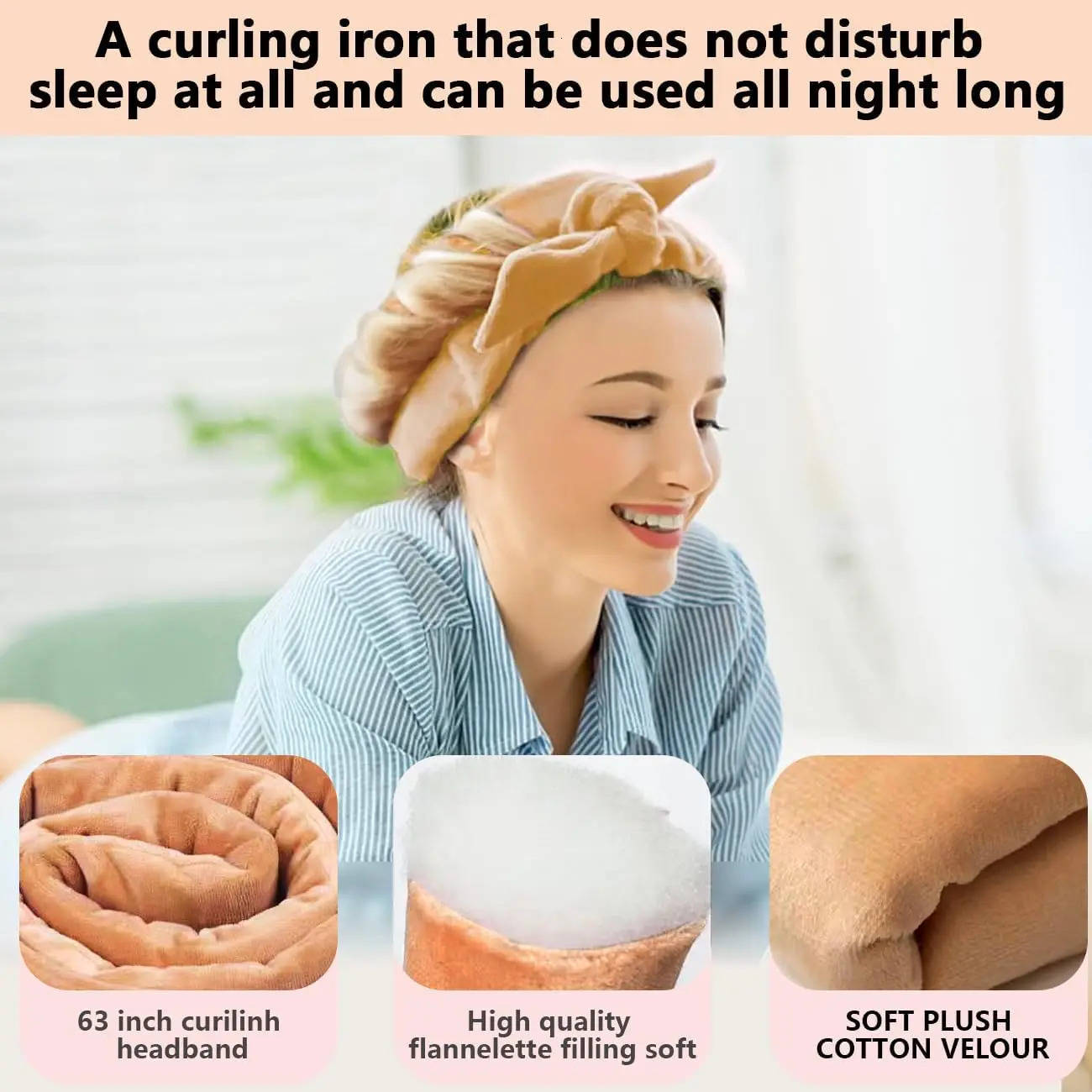 Heatless Curls No Heat Curlers Overnight Heatless Curlers Headband for Women 250214