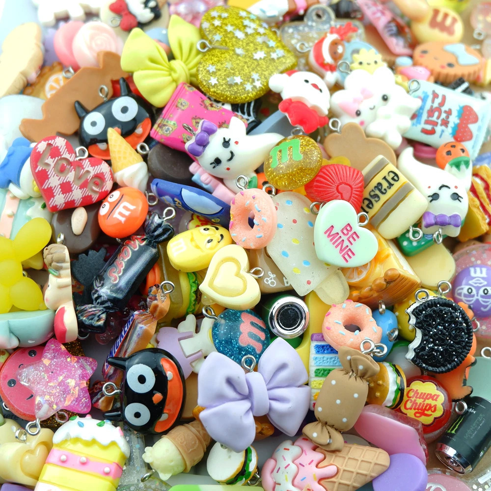 Mix Resin Charms By Randomnot only po shows more than 1000ns Bracelets Earring Jewelry Making Pendants Wholesale Bulk 250214