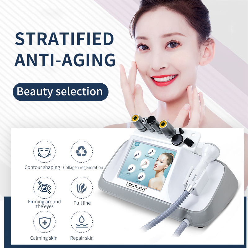 High Efficiency Anti-aging Face and Neck Lifting Massager Skin Tightening Machine Ultrasonic Face Firming Cool Hot Anti-aging Eye Bag Removal Beauty I