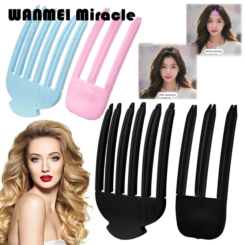 1/2pcs Heatless Hair Care Roots Natural Fluffy Hair Clip No Heat Hair Curler Styling DIY Hair Styling Fluffiness Tool 250214