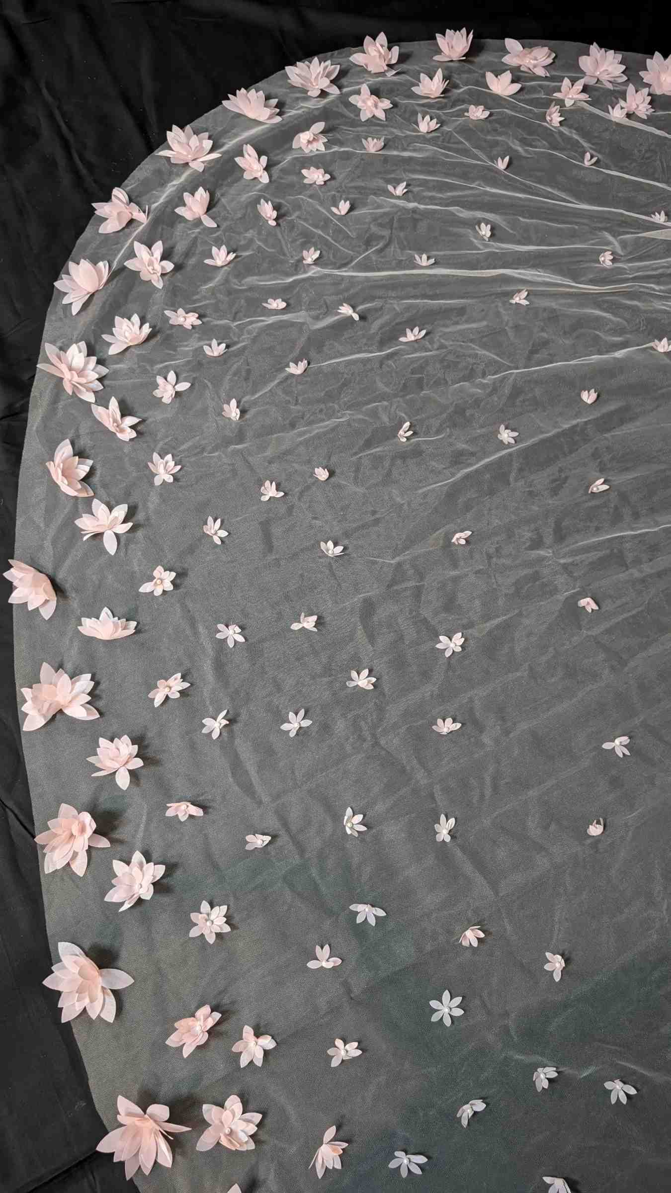 Elegant Bridal Veils Tulle With Comb Bride Wedding 3m Appliques Beaded Decoration Long Veil Hair Accessories Custom Made Custom Made