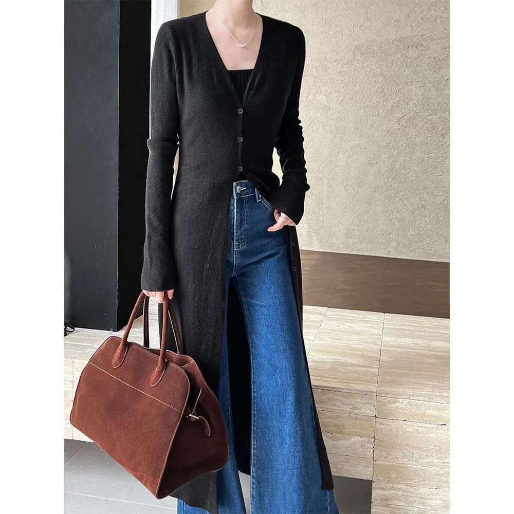 Women's Lightweight Slim Fit Knit Cardigan Dress For Fall