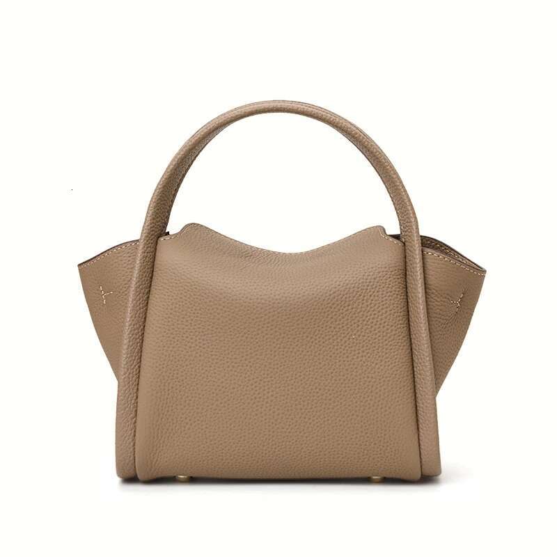 2024 New Soft Leather Mother Casual Versatile Yuao Cabbage Basket Handheld Crossbody Mini Phone Bag