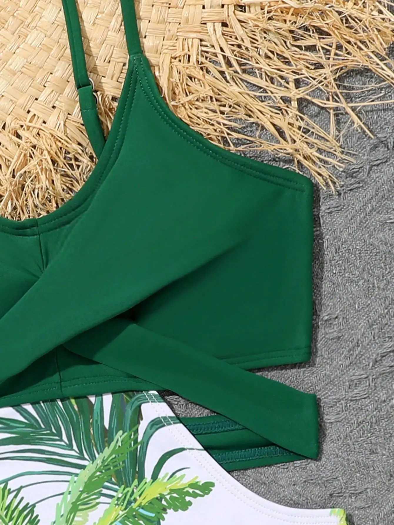 2023 Printed Girls Swimsuit One Piece Green Kids Swimwear Female Childrens Bathers Bathing Swimming Swim Suit Beachwear Z250214