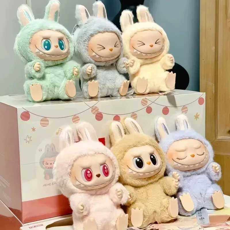 LABUBU THE MONSTERS Anime Figure Have A Seat Series PVC Pendant Doll Model Toy Kawaii Monster Replica Keychain Toy Birthday GiftT250214