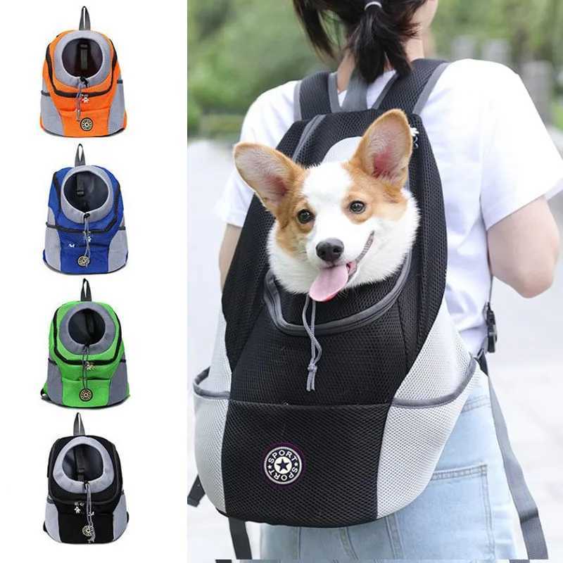 Others Dog Carrier Dog Carrier Backbag Travel Breathable Pet Dogs Bag Carrying Outing Double Shoulder Pets Backpacking Carrier with Chihuahua Puppy H2