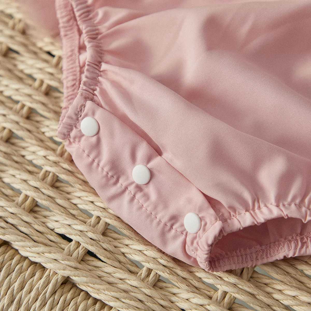 BeQeuewll Baby Girls Casual Romper Dress Lace selvage Tulle Patchwork Romper with Bow Headband Cute Princess Dress Z250214