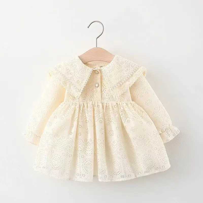 0-5year Long sleeve Lace Girls Dresses Autumn Kids Dress Princess Par Baby Dresses for Children Clothing Z250214