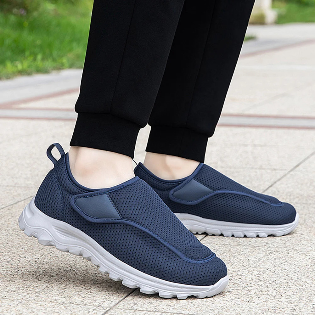 Men Diabetic Casual Shoes Breathable Non-slip Wide Walking Sneakers Outdoor 2024 Slip-On Orthopedic Shoes Men Shoes Gift 250214