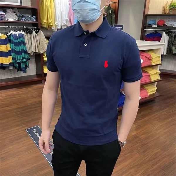 Mens t shirt brand mens Tees Designer tops Paul tshirts Big horse America Embroidery Tees Tops Man S Casual Chest Letter Shirt Luxurys Clothing Sleeve Clothes