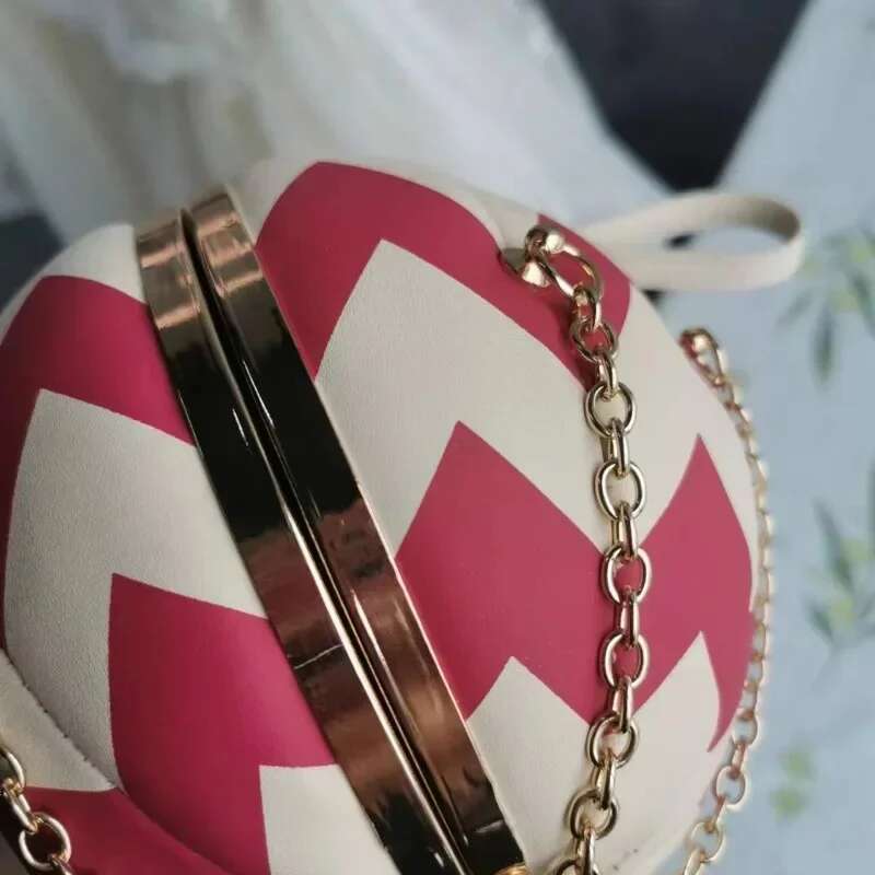Creative Hot Balloon Ladies Single Shoulder Chain Hand-held Magnetic Button Euramerican Skew Leather Women Bag